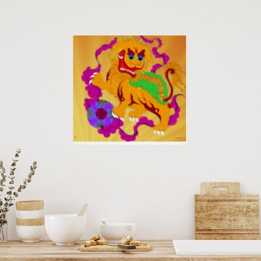 Qi Lin Poster (Keuken)