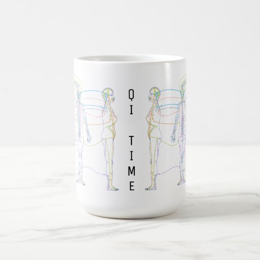 Qi Time, Special Mug, Chinese Medical Medicine Magische Mok (Midden)