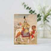 Qianlong Emperor in Ceremonial Armor op Horseback Briefkaart (Staand voorkant)