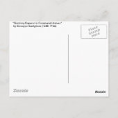 Qianlong Emperor in Ceremonial Armor op Horseback Briefkaart (Achterkant)