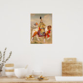 Qianlong Emperor in Ceremonial Armor op Horseback Poster (Keuken)