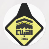 Qibla direction labels (Design 2)
