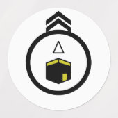 Qibla direction labels (Design 1)