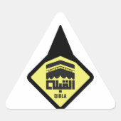 Qibla-richting Sticker (Voorkant)
