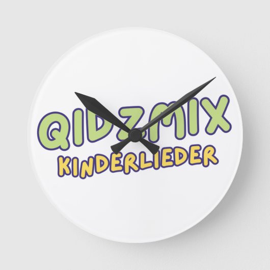 QidzMix Logo Ronde Klok (Voorkant)