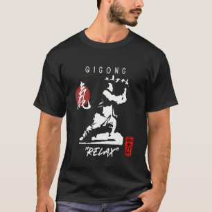 Qigong Beginner Calligraphy Chinese Martial Design T-shirt