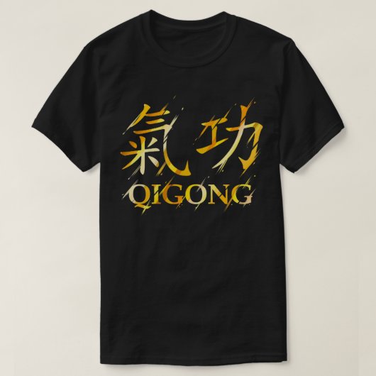 Qigong Chinese Symbols Qi Gong Tai Chi T-shirt (Design voorkant)