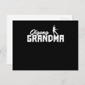 Qigong Grandma Meditation Qi Briefkaart (Voorkant / Achterkant)