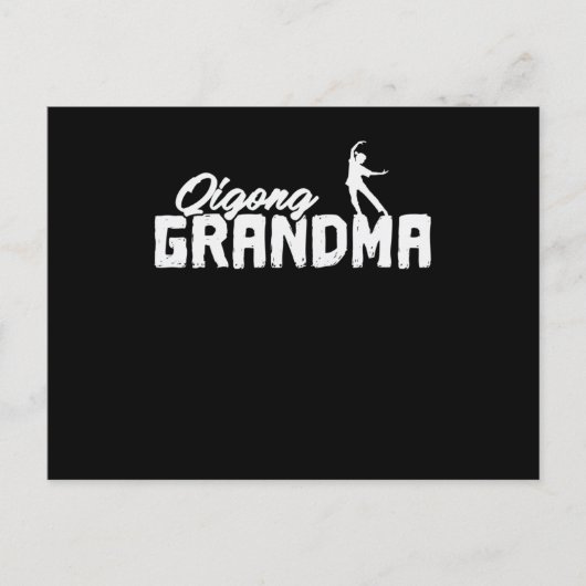 Qigong Grandma Meditation Qi Briefkaart (Voorkant)