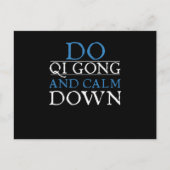 Qigong Meditation Taichi Do Qi Gong And Calm Down Briefkaart (Voorkant)