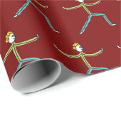 Qigong Stickman Cadeaupapier (Rol Hoek)
