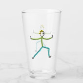 Qigong Stickman Glas (Achterkant)