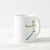 Qigong Stickman Koffiemok (Voorkant rechts)
