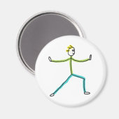 Qigong Stickman Magneet (Voorkant / Achterkant)