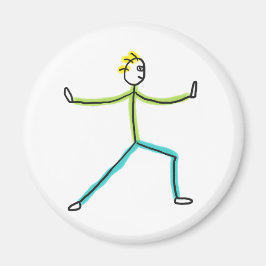 Qigong Stickman Magneet