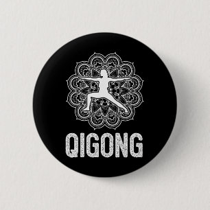 Qigong Yin Yang Martial Arts Tai Chi Yoga Meditati Ronde Button 5,7 Cm