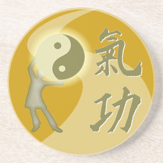 QiGong Zandsteen Onderzetter (Voorkant)