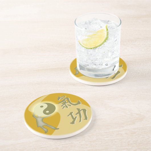 QiGong Zandsteen Onderzetter (Zijkant)