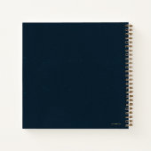 Qilin at Rest Golden Tapestry Notitieboek (Achterkant)