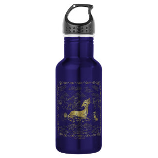 Qilin at Rest Golden Tapestry Waterfles