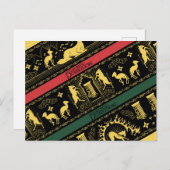 Qilin Gelaagde Patroon Briefkaart (Voorkant / Achterkant)