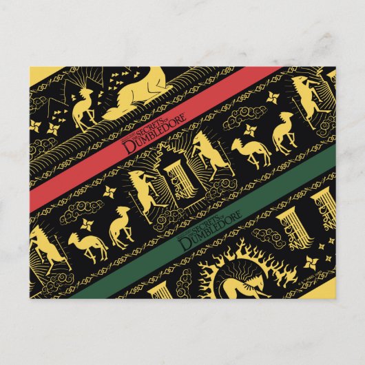 Qilin Gelaagde Patroon Briefkaart (Voorkant)