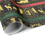 Qilin Gelaagde Patroon Cadeaupapier (Rol Hoek)