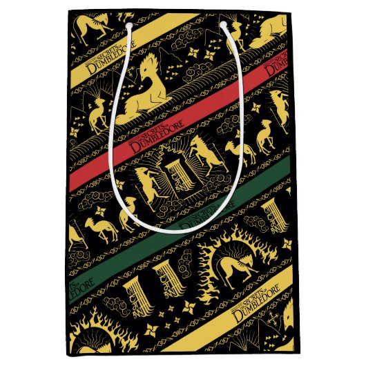 Qilin Gelaagde Patroon Medium Cadeauzakje (Voorkant)