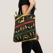 Qilin Gelaagde Patroon Tote Bag (Dichtbij)