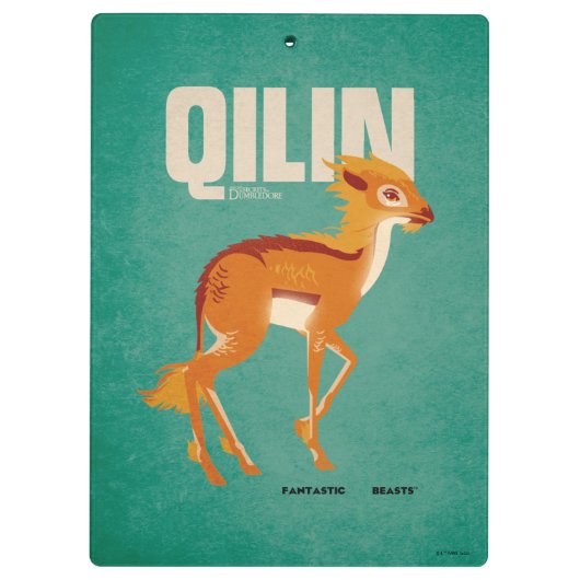 Qilin  Grafisch Klembord (Achterkant)