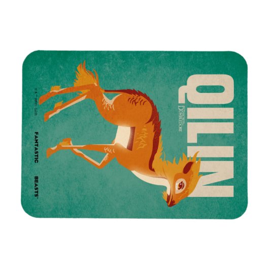 Qilin  Grafisch Magneet (Horizontaal)