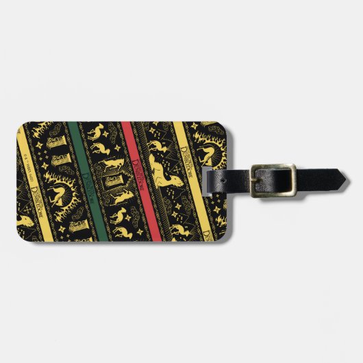Qilin Layered Pattern Bagagelabel (Voorkant horizontaal)
