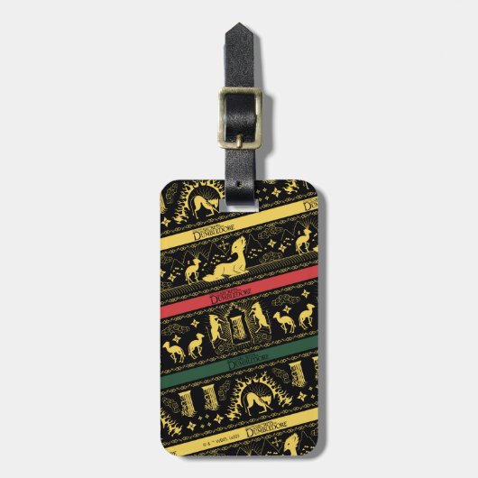 Qilin Layered Pattern Bagagelabel (Voorkant verticaal)