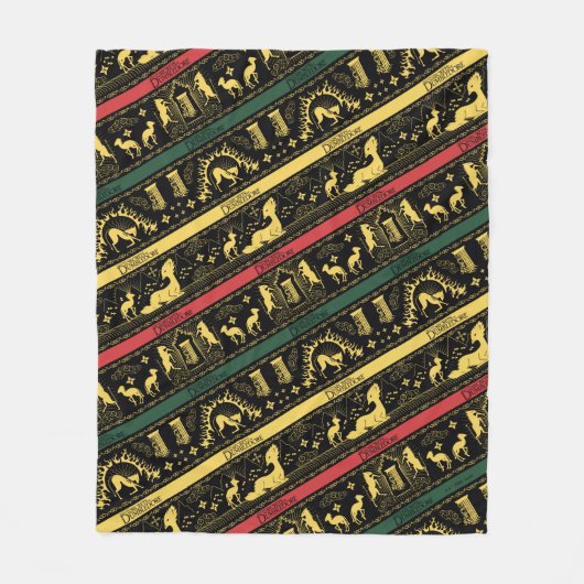 Qilin Layered Pattern Fleece Deken (Voorkant)