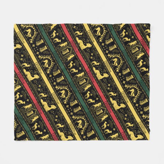 Qilin Layered Pattern Fleece Deken (Voorkant (Horizontaal))