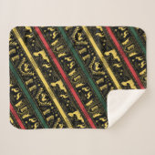 Qilin Layered Pattern Sherpa Deken (Voorkant (horizontaal))