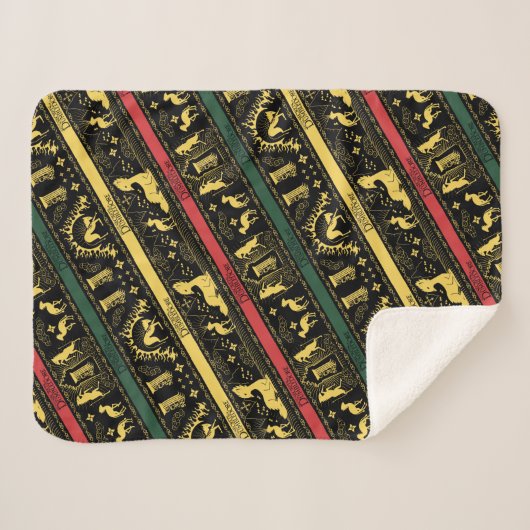 Qilin Layered Pattern Sherpa Deken (Voorkant (horizontaal))