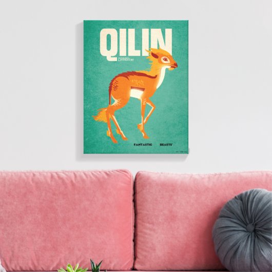 Qilin Vintage Graphic Canvas Afdruk (Insitu (Woonkamer))