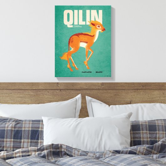 Qilin Vintage Graphic Canvas Afdruk (Insitu (Slaapkamer))