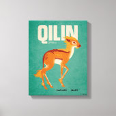 Qilin Vintage Graphic Canvas Afdruk (Voorkant)