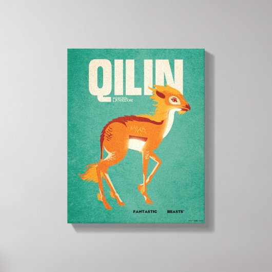 Qilin Vintage Graphic Canvas Afdruk (Voorkant)