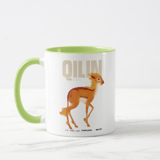 Qilin Vintage Graphic Mok (Links)