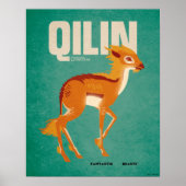 Qilin Vintage Graphic Poster (Voorkant)