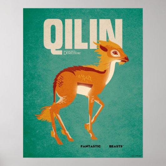 Qilin Vintage Graphic Poster (Voorkant)