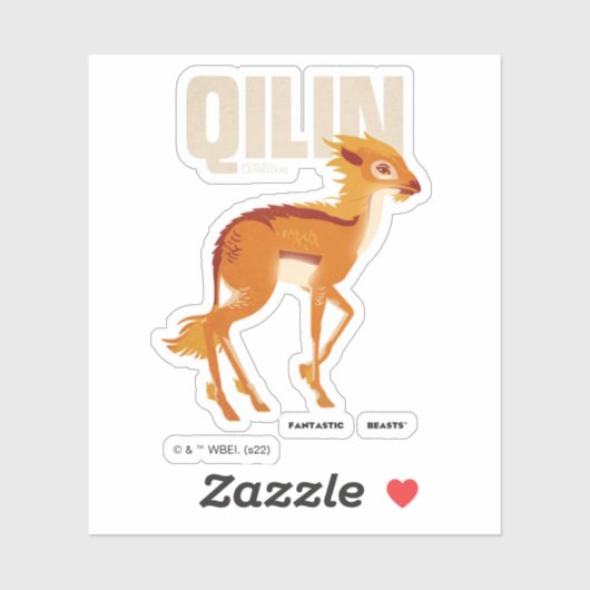 Qilin Vintage Graphic Sticker (Vel)