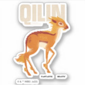 Qilin Vintage Graphic Sticker (Voorkant)