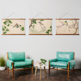  Qing-dynastie Chinees vogelschilderij Hangend Wandkleed