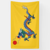 Qing Dynasty (1890-1911) vlag Banner (Verticaal)