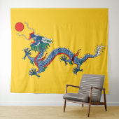 Qing Dynasty (1890-1911) vlag Bosbouw Wandkleed (In Situ (horizontaal))