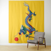 Qing Dynasty (1890-1911) vlag Bosbouw Wandkleed (In situ)